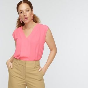 J. Crew sleeveless v-neck blouse - NWT